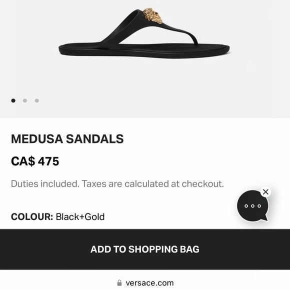 Authentic Versace Medusa sandals - Picture 4 of 5